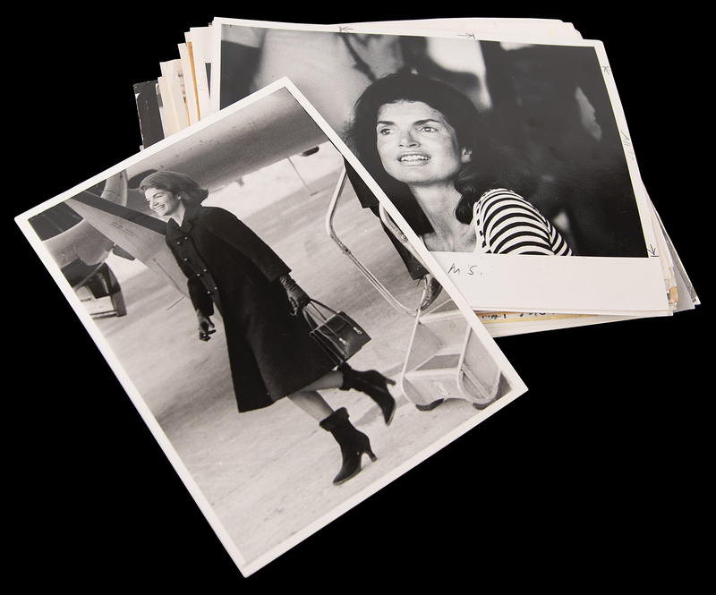 Lot 129 Jacqueline Kennedy Archive of (71) Press Photographs (Post-White House Era)