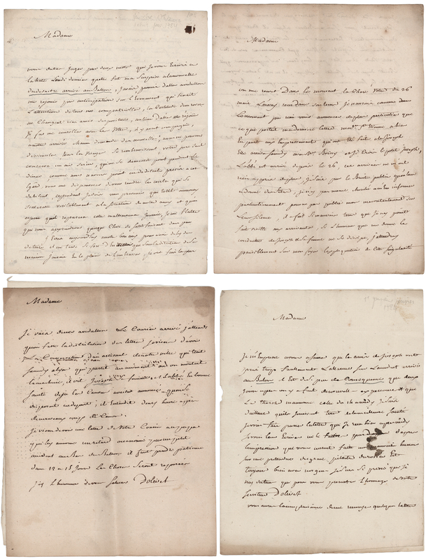 Lot 496 Montgolfier Brothers (5) Letters from Family Members