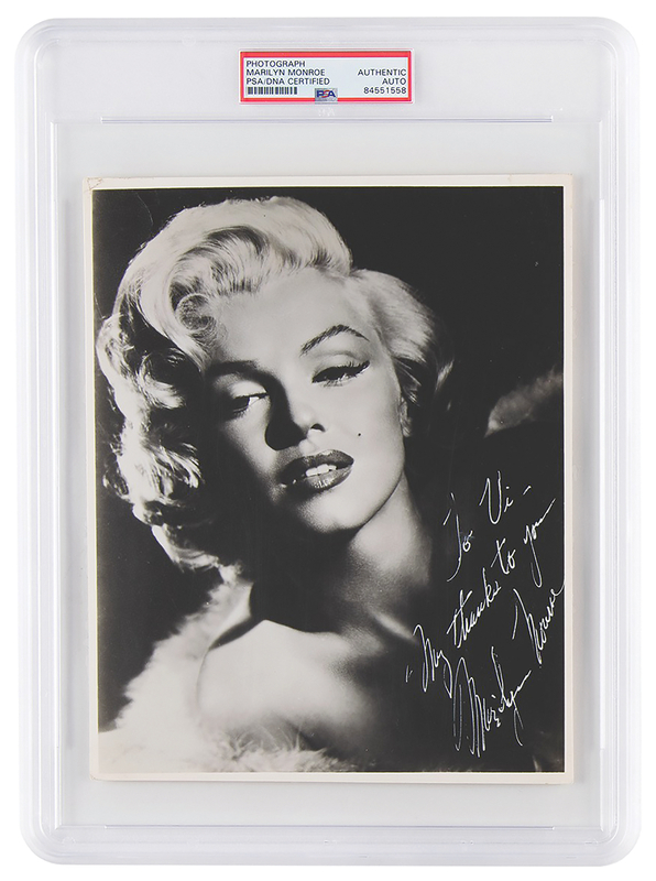 Lot 822 Marilyn Monroe Signed Photograph by Frank Powolny
