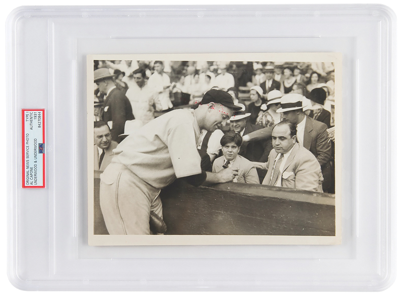 Lot 299 Al Capone Original 'Comiskey Park' Photograph - PSA Type I