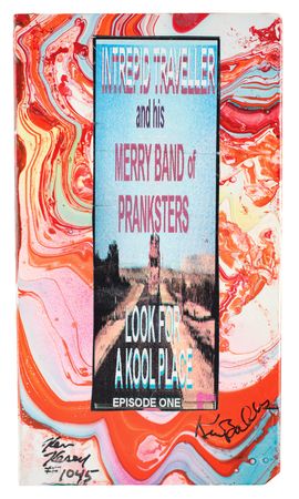 Lot #640 Ken Kesey Signed VHS Tape Case - 'Intrepid Traveller and his Merry Band of Pranksters' - Image 1