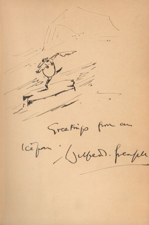 Lot #344 Wilfred T. Grenfell (2) Signed Books with Sketches - Image 3