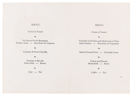 Lot #668 Beatles Signed Menu: McCartney, Harrison, Starr, and Aspinall - Image 3