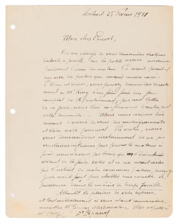 Lot #268 Ettore Bugatti Archive: Typed Letter Signed on 500-HP, 16-Cylinder Engine, with Photographs and Supplements - Image 8