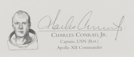 Lot #514 Apollo 12 Signed Limited Edition Lithograph - 'Kissing the Earth' - Image 2