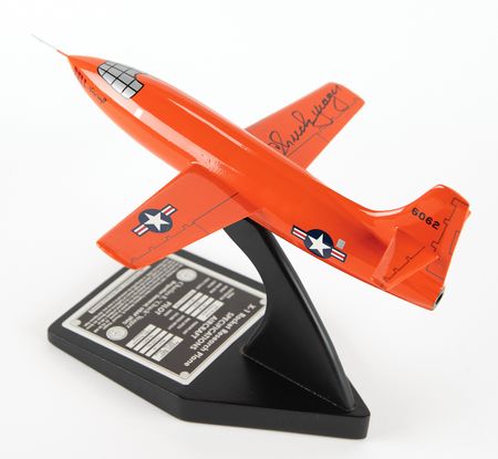 Lot #500 Chuck Yeager Signed ?Glamorous Glennis? Bell X-1 Model - Image 3