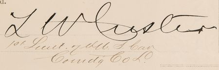 Lot #444 George A. Custer and Thomas W. Custer Document Signed - 7th Cavalry Inventory Report at Fort Abraham Lincoln - Image 4