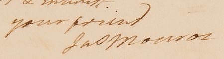 Lot #5 James Monroe Autograph Letter Signed, Remarking on His Presidential Qualifications: 