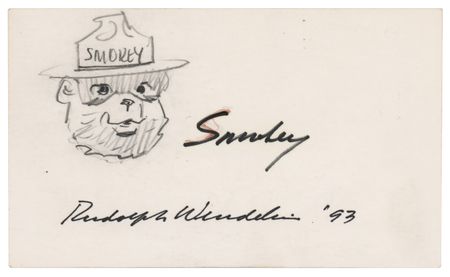 Lot #603 Rudolph Wendelin Original Sketch of