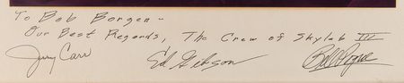 Lot #565 Skylab 4 Oversized Signed Photograph - Image 3