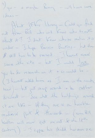 Lot #23 Jacqueline Kennedy Autograph Letter Signed as First Lady, Imagining the JFK Library in Early 1963: 
