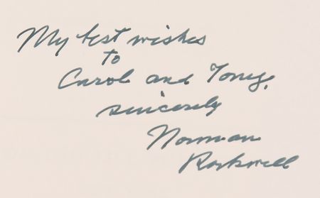 Lot #588 Norman Rockwell Signed Book - Norman Rockwell: Illustrator - Image 2