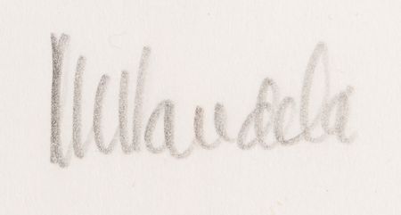 Lot #262 Nelson Mandela Signed Lithograph - 'The Tennis Court' (Ltd. Ed. # 152/350) (20? x 16?) - Image 2