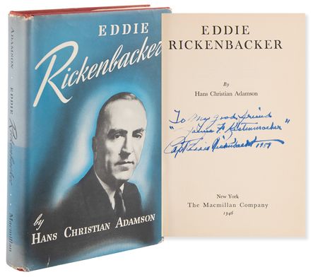 Lot #488 Eddie Rickenbacker Signed Book - Eddie Rickenbacker - Image 1