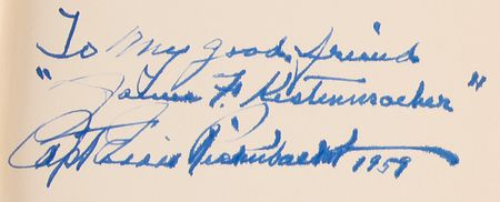 Lot #488 Eddie Rickenbacker Signed Book - Eddie Rickenbacker - Image 2