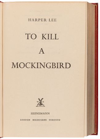 Lot #642 Harper Lee: First UK Edition of To Kill a Mockingbird, with Typed Letter Signed by Gregory Peck - Image 3
