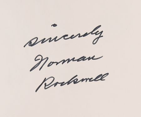 Lot #589 Norman Rockwell Signed Book - Norman Rockwell's Hometown - Image 2