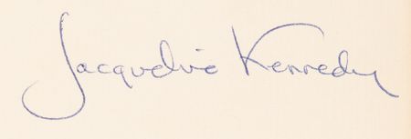 Lot #21 Jacqueline Kennedy Signed Book, Presented to Chief Justice Earl Warren a Month After President Kennedy?s Assassination (One of 85 Privately Printed Copies) - Image 3