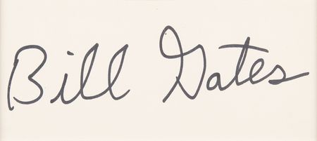 Lot #339 Bill Gates Signature - Image 2