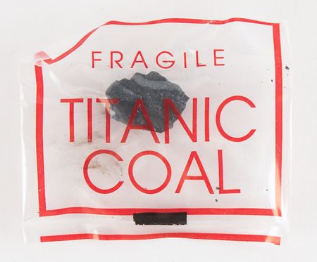 Lot #428 Titanic: Coal Piece Recovered from Wreck