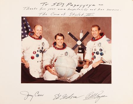 Lot #564 Skylab 4 Signed Photograph - Image 1