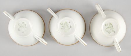Lot #44 John F. Kennedy: Presidential China from the 'Honey Fitz' (4-Piece Tea Cup and Saucer Set) - Image 3