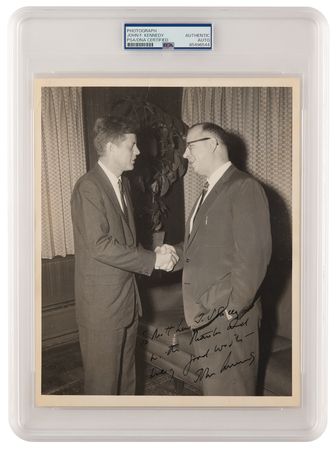 Lot #39 John F. Kennedy Signed Photograph as a