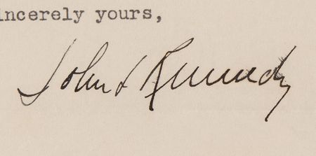 Lot #33 John F. Kennedy Typed Letter Signed on a Memorial for a WWII RAF Airman Killed in Active Service, Two Weeks After Hitler's Invasion of Poland - Image 2
