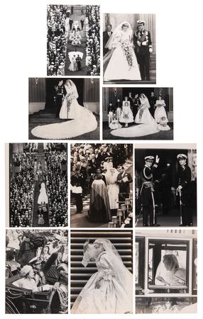 Lot #394 Princess Diana (21) Original Vintage Wedding Photographs - Image 2