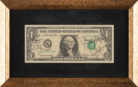 Lot #505 Apollo 11 Crew-Signed $1 Dollar Bill