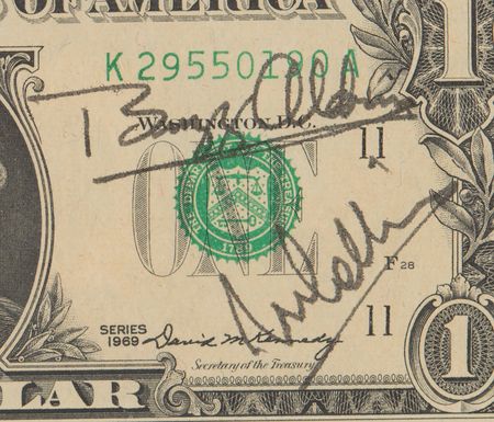 Lot #505 Apollo 11 Crew-Signed $1 Dollar Bill - Image 4