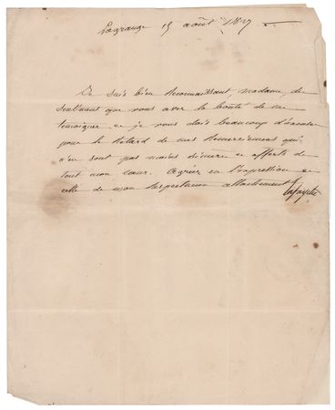 Lot #443 Marquis de Lafayette Letter Signed