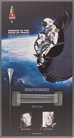 Lot #497 Red Bull Stratos Helium Balloon Flown Artifact - Image 1