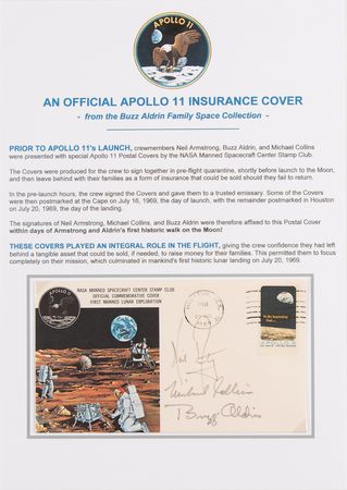 Lot #503 Apollo 11 Crew-Signed 'Type 1' Insurance