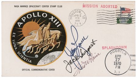 Lot #516 Apollo 13 Crew-Signed 'Mission Aborted'