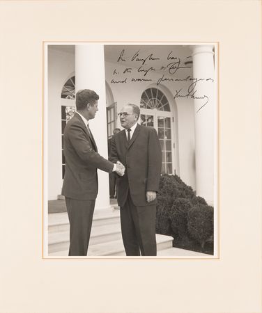 Lot #40 John F. Kennedy Signed Photograph as