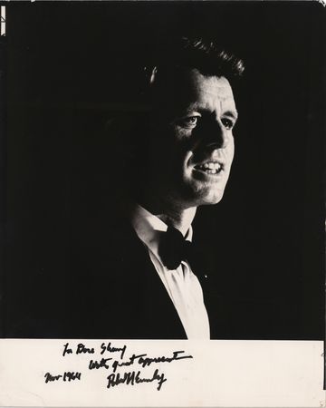 Lot #359 Robert F. Kennedy Signed Photograph to