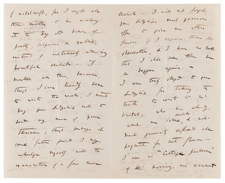 Lot #275 Charles Darwin Autorgaph Letter Signed on His Horticultural Studies: 