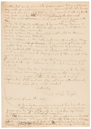 Lot #577 Frank Lloyd Wright Handwritten Statement of Apology to the People of Spring Green, Wisconsin (June 1926) - Image 6