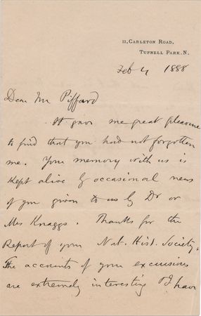 Lot #311 Henry Walter Bates Autograph Letter Signed by the Author of A Naturalist on the River Amazons: 