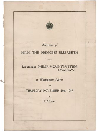 Lot #404 Queen Elizabeth II and Prince Philip