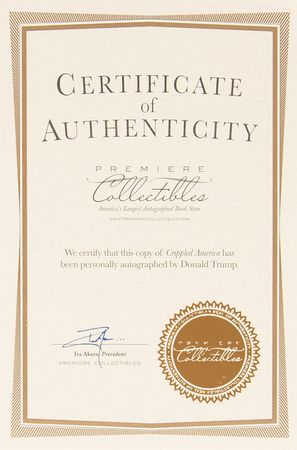 Lot #199 Donald Trump Signed Book - Crippled America (Ltd. Ed. #8255/10000) - Image 6