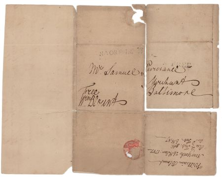 Lot #312 William Blount Signed Free Frank - Image 1