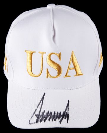 Lot #196 Donald Trump Signed 'USA' Baseball Cap - Image 1