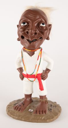 Lot #896 Major League: Jobu Statue Signed by Sheen, Berenger, and Bernsen - Image 1