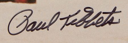 Lot #476 Enola Gay Signed Poster - Paul Tibbets, Tom Ferebee, and Dutch Van Kirk (30? x 24?) - Image 3