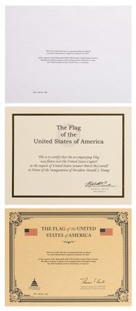 Lot #201 Donald Trump 2025 U.S. Capitol-Flown Inauguration Flag - Image 2