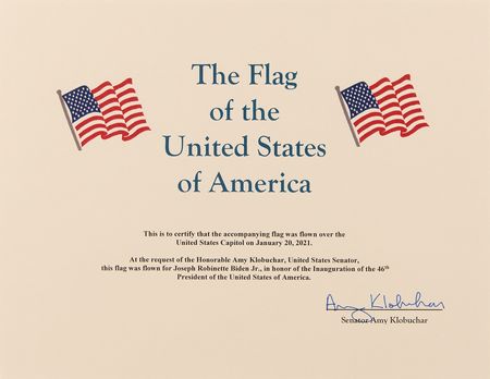 Lot #65 Joe Biden 2021 U.S. Capitol-Flown Inauguration Flag - Image 2