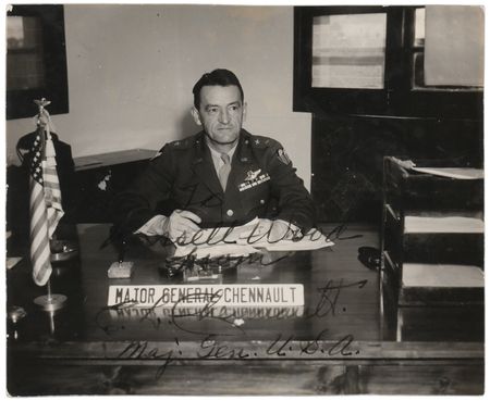 Lot #457 Claire Chennault Signed Photograph