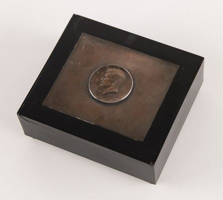 Lot #125 Jacqueline Kennedy Autograph Note Signed and Commemorative Mourning Gift Box, Honoring the 1-Year Birthday of Patrick Bouvier Kennedy - Image 2